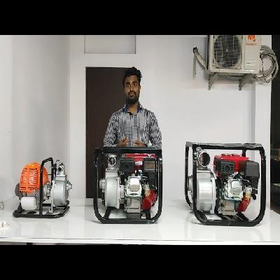 Krishitool Heavy Duty 2"x2" Agriculture Petrol Water Pump Set